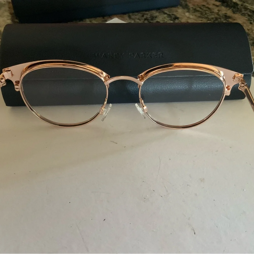 Warby Parker “Blair” Rose Gold Eyewear - Picture 6 of 8